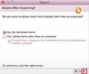 select mailbox data delete option