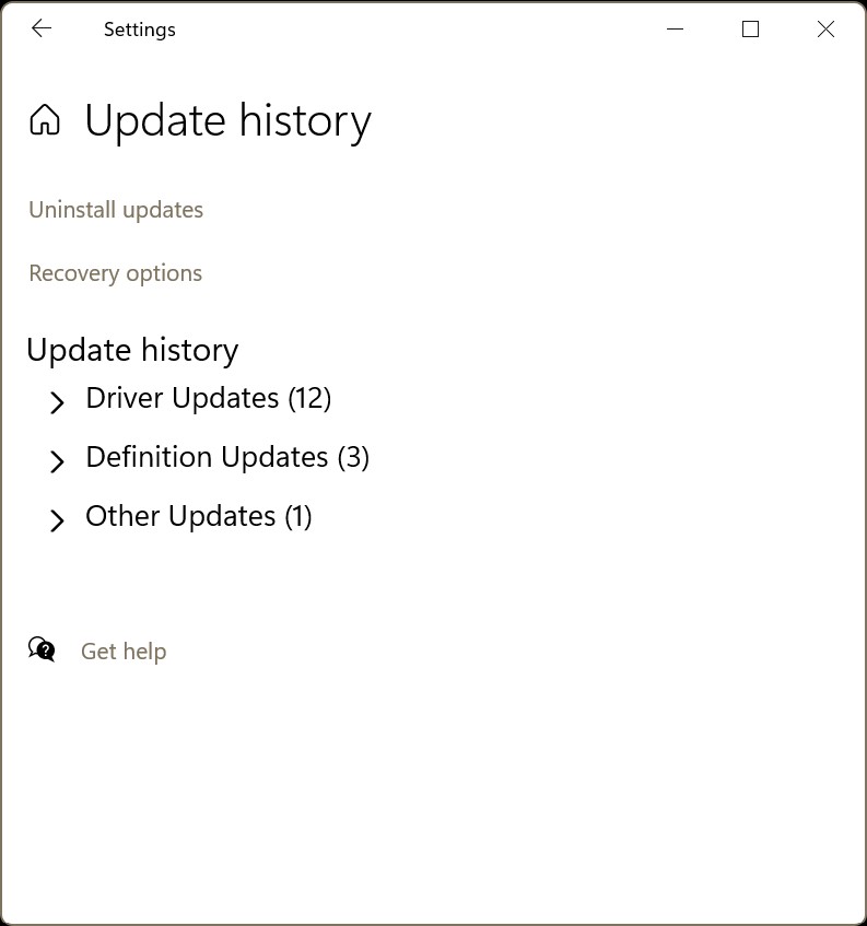 Uninstall KB5121003 - Uninstall updates in Settings