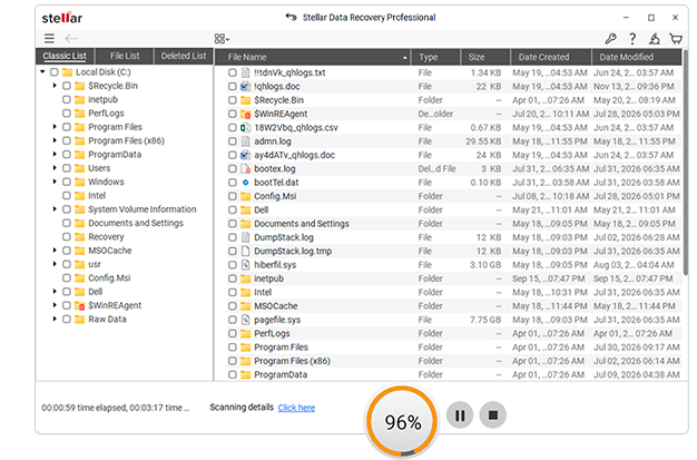 RAW drive recovery