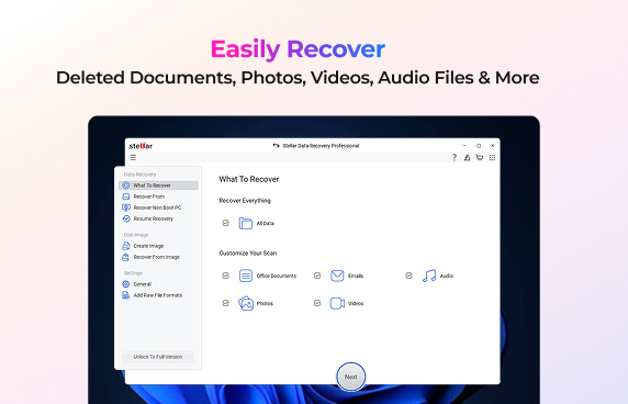 Lost or deleted data recovery