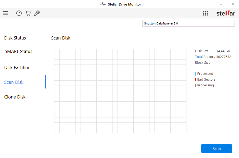 scan disk to find bad sectors