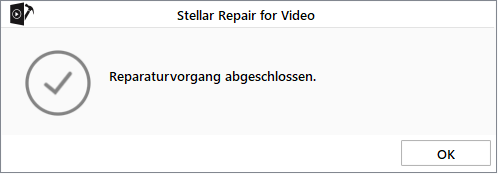 Bildschirm "Reparierte Datei speichern