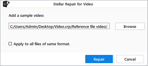 Stellar Repair for Video - Repair