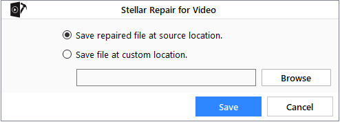 Stellar repair for Video - Save File