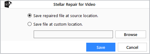 choose location to save repaired video