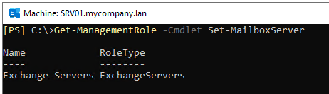 Use Set-MailboxServer Command