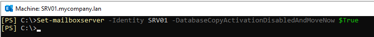 Database Copy Activation Disabled and Move Now Parameter