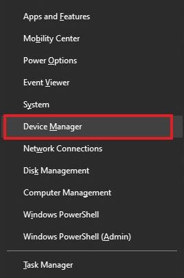 open device manager