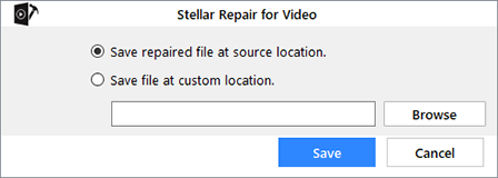 choose a location to save video