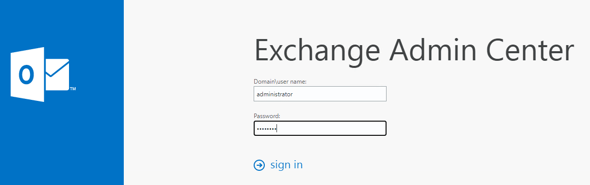 Exchange Admin Center