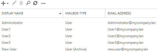 create the mailbox