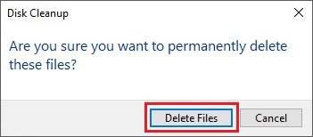 delete the windows bt folder with disk cleanup