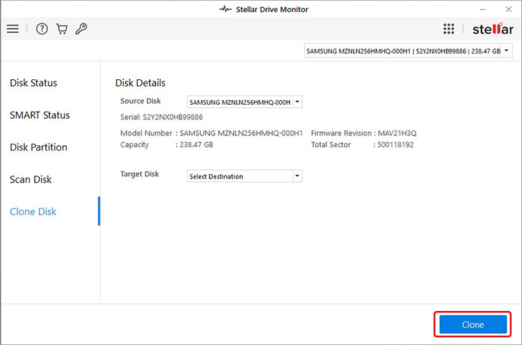 clone the disk with gpt protective partition