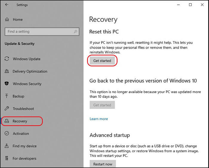 16-update-and-security-recovery-get-started