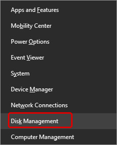 open disk management