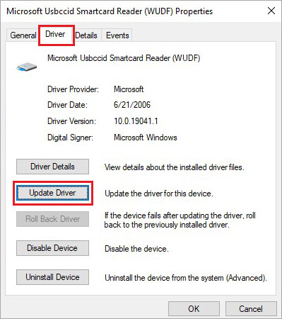 Update driver