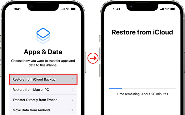 file di backup che desidera ripristinare