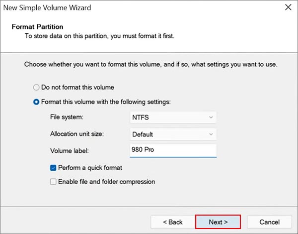 8-mark-file-system-allocation-label-quick-format-next