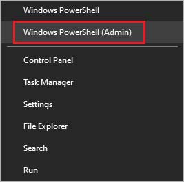 demarrer windows powershell admin