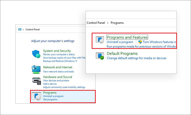 acess-programs-and-features-from-control-panel