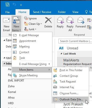 Fix Microsoft Outlook error message: 'Mailbox size limit exceeded'