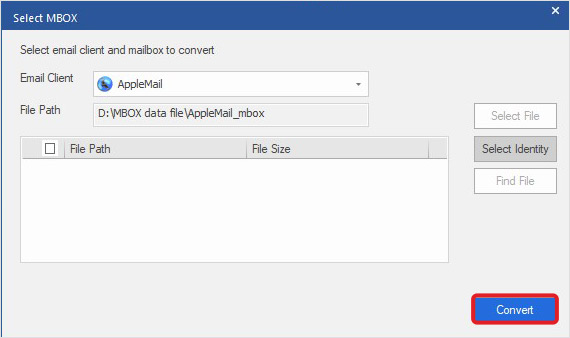 Convert Mbox file 