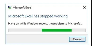 Excel has stopped working 