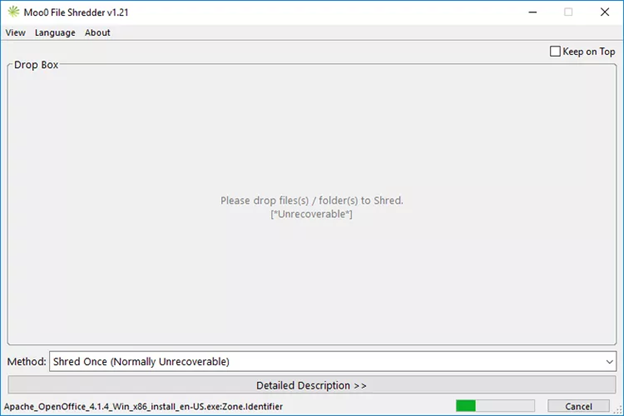 Moo0 File Shredder