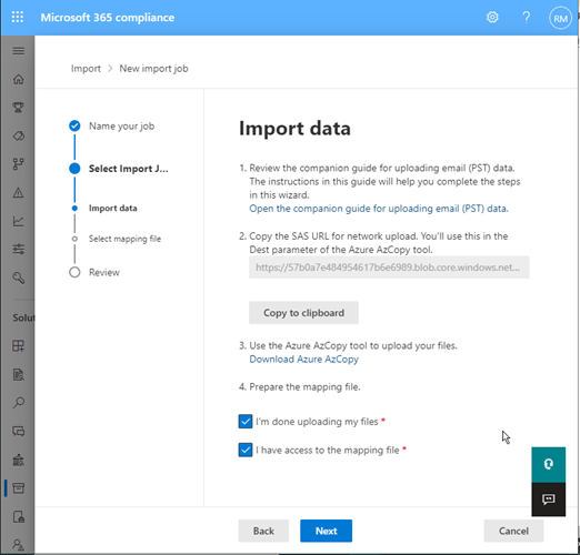 mailboxes, save the file as CSV