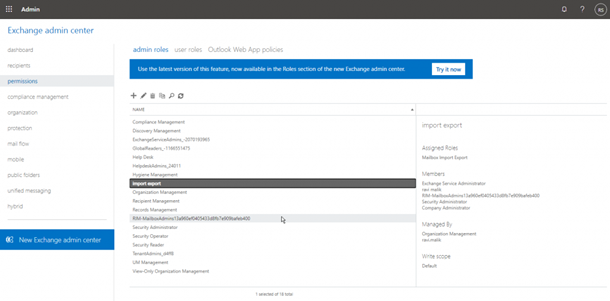 Ensure the Global Administrator account