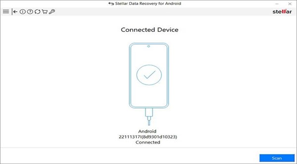 Connect your Android device to the computer using a USB cable
