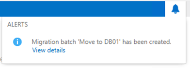 user to be notified about the operation