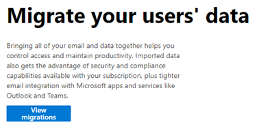 Click on View Migrations