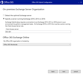 select from the list of compatible servers