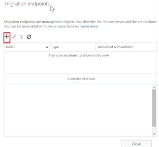 create a new migration endpoint