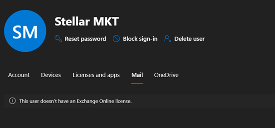  there is no active mailbox to receive the migrated data