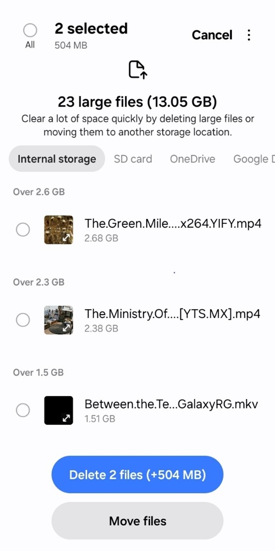 Remove Unused Files and Applications