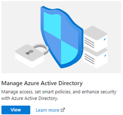 Under Manage Microsoft Entra ID, click on View