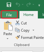 Click on File
