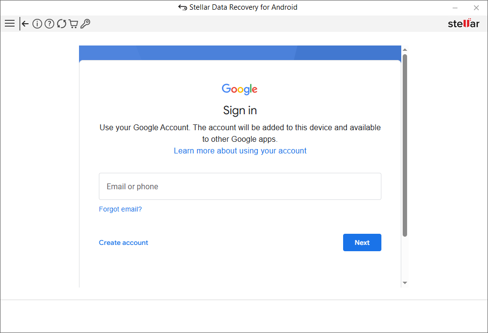 log in with your Google Account