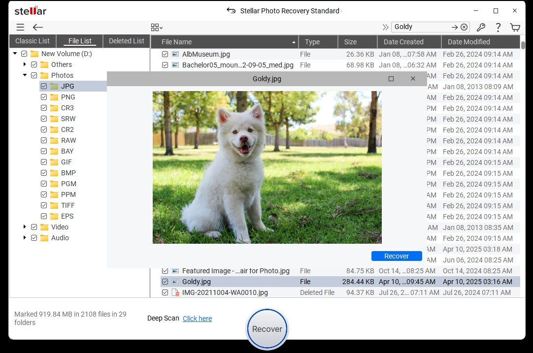  preview and choose the file 