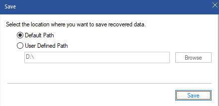 click on the Save button 
