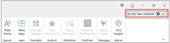Switch to the New Outlook for Windows
