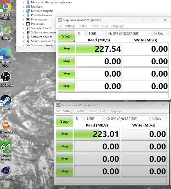 Speed and Capacity Test 