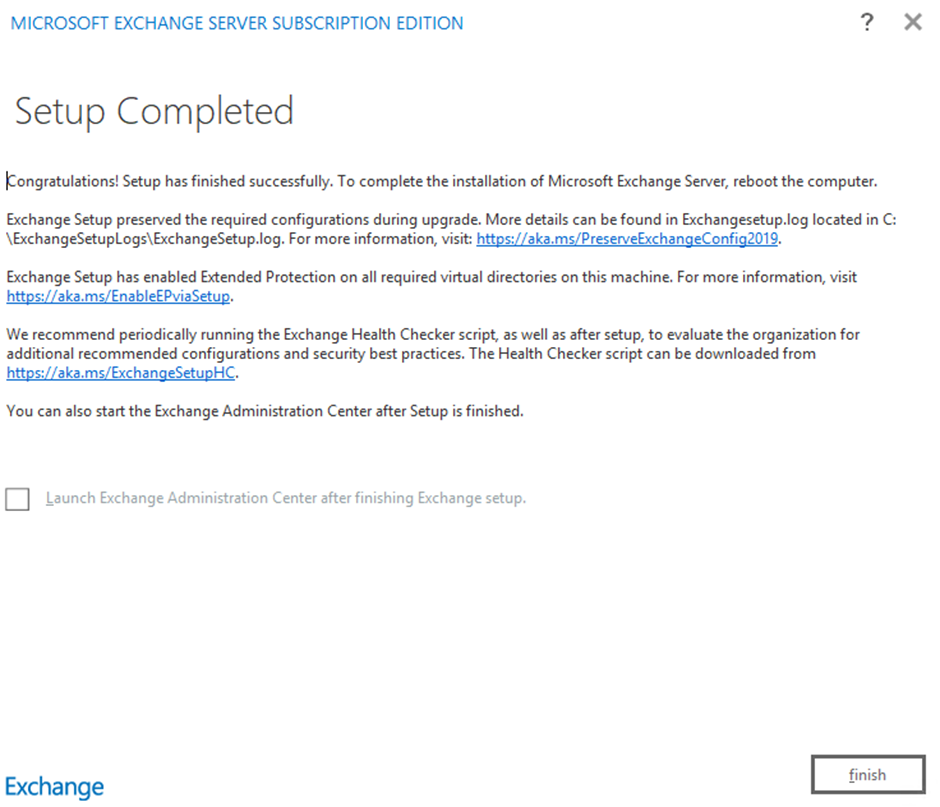 Migrate from Exchange Server 2019 to Exchange Server SE