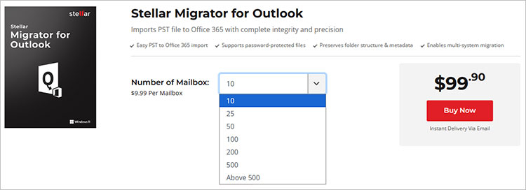 Migrator tool software for Outlook