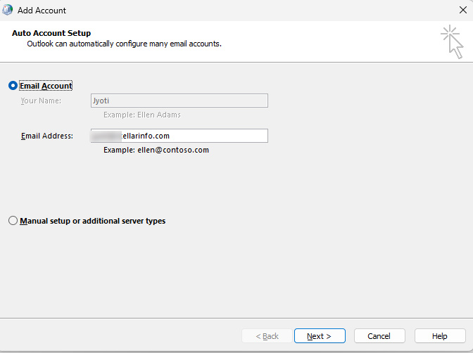 Create a new profile 