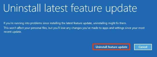Uninstall Windows Updates