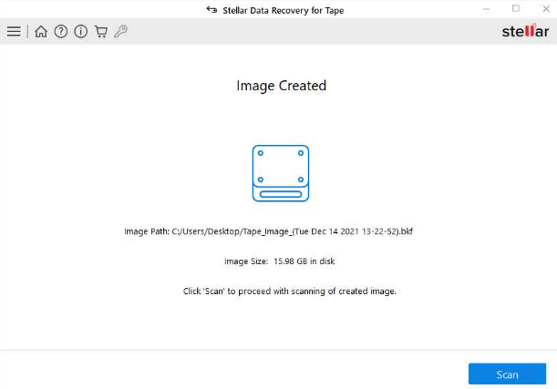 scan the tape dump image