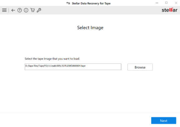 select the dump image